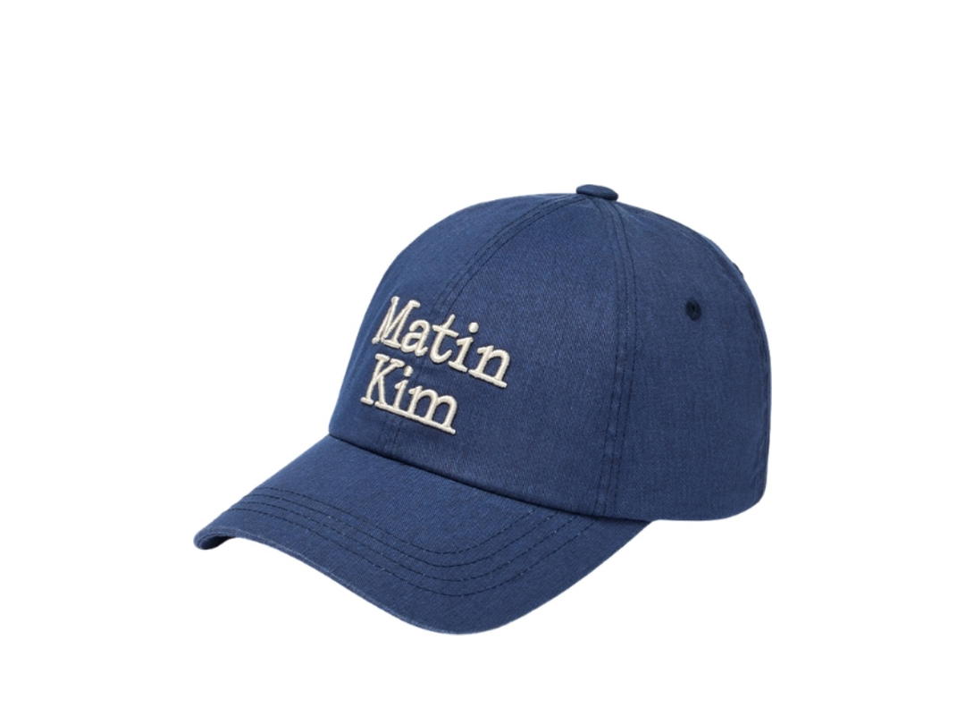 Matin Kim Matin Kim Matin Volume Logo Ball Cap Navy