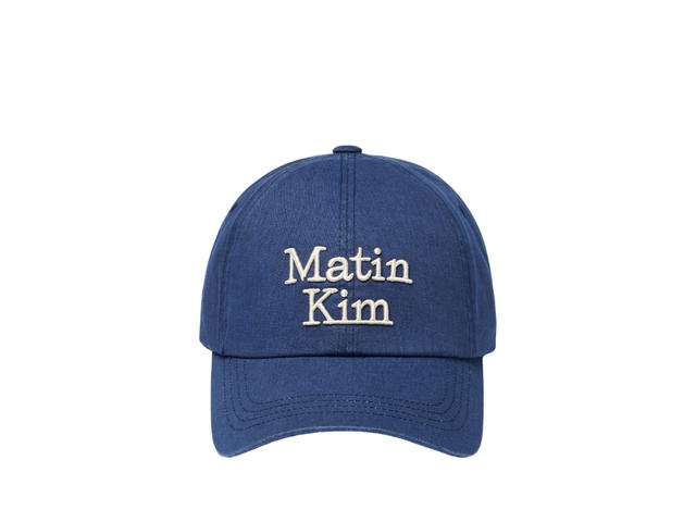 Matin Kim Matin Kim Matin Volume Logo Ball Cap Navy - view 2