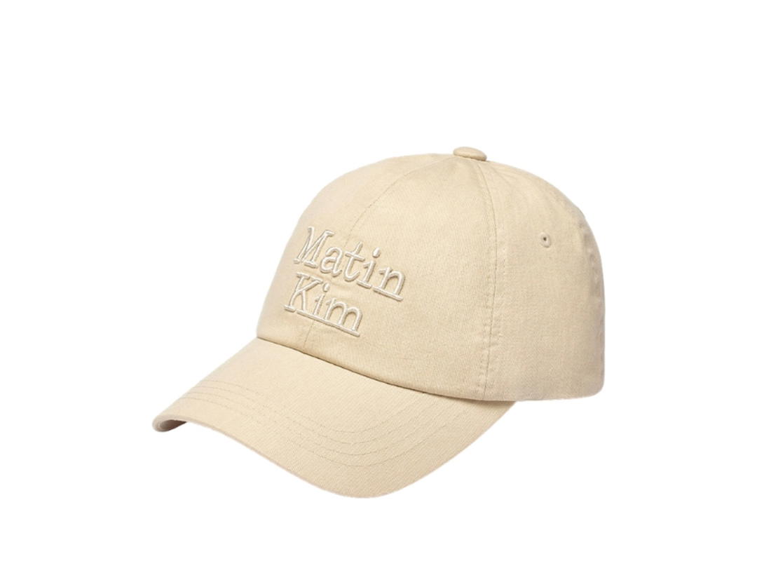 Matin Kim Matin Kim Matin Volume Logo Ball Cap Beige