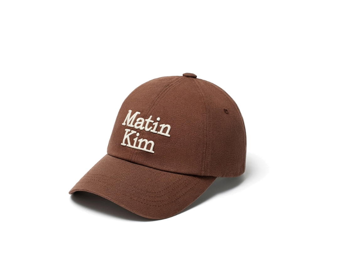 Matin Kim Matin Kim Matin Volume Logo Ball Cap Brown