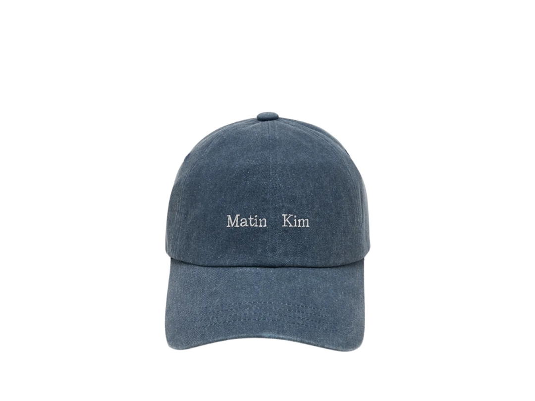 Matin Kim Matin Mini Classic Logo Ball Cap In Smoke Blue
