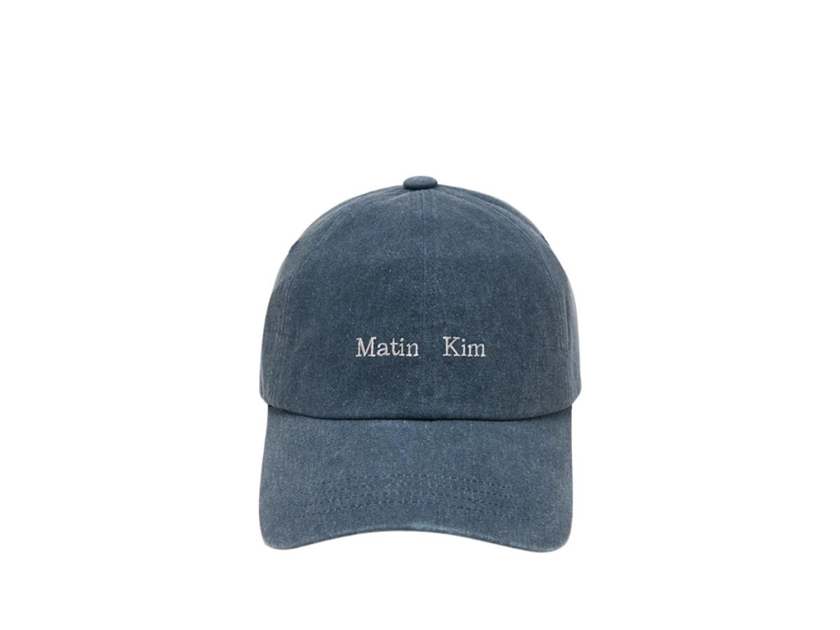 Matin Kim Matin Mini Classic Logo Ball Cap In Smoke Blue