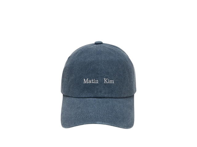 Matin Kim Matin Mini Classic Logo Ball Cap In Smoke Blue - view 1