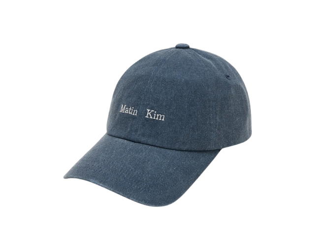 Matin Kim Matin Mini Classic Logo Ball Cap In Smoke Blue - view 2