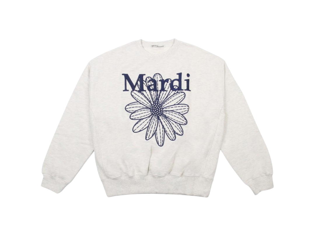 Mardi Mercredi Mardi Mercredi Sweatshirt Flowermardi Needlework Oatmeal Navy