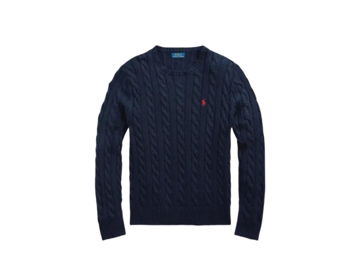 Polo Ralph Lauren Polo Ralph Lauren Cable-Knit Cotton Sweater Navy