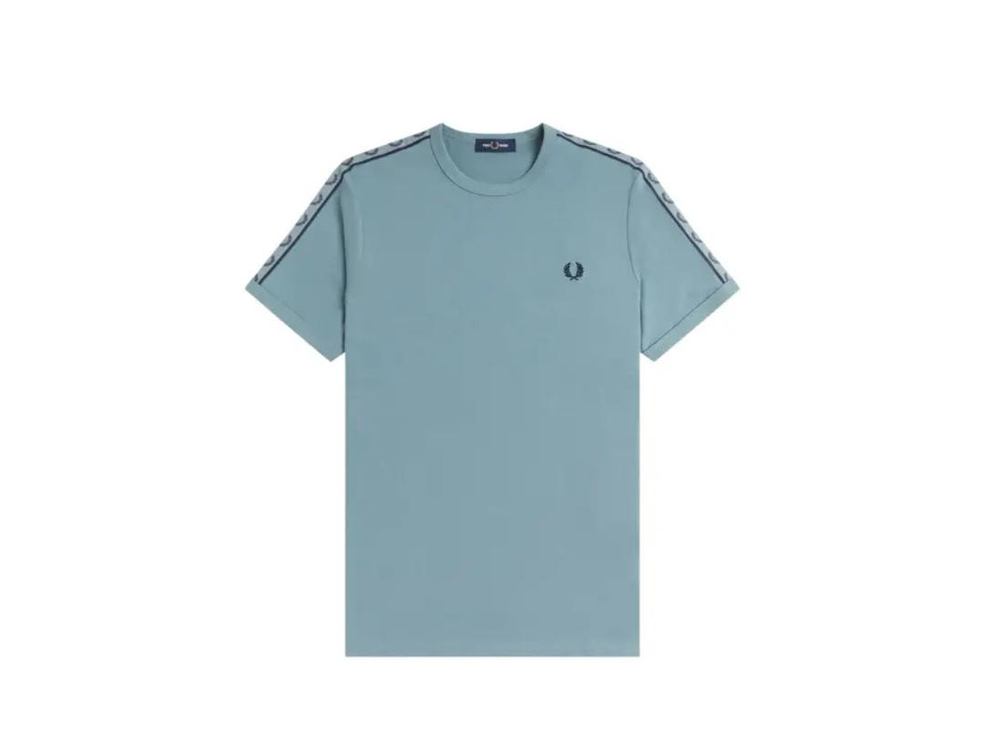Fred Perry Fred Perry Contrast Tape Ringer T-shirt Blue