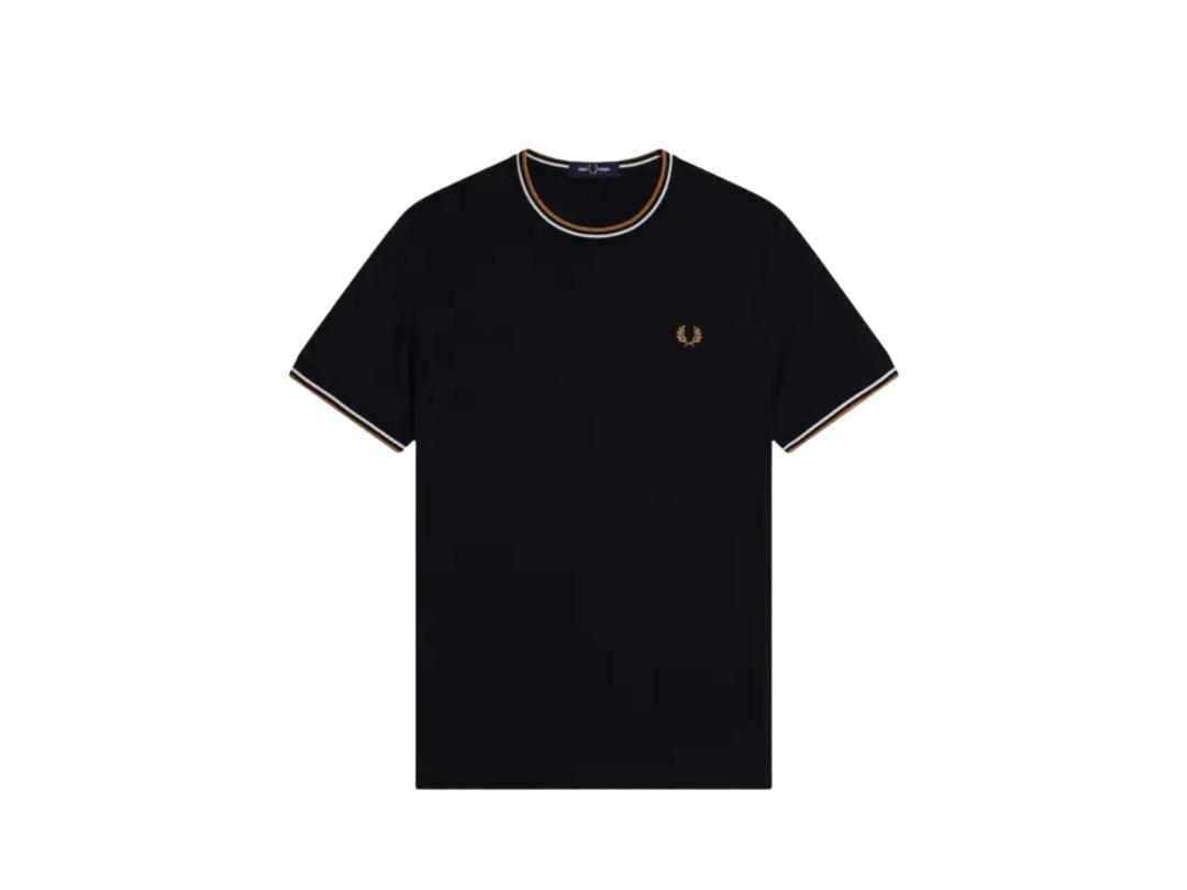 Fred Perry Fred Perry Twin Tipped T-Shirt Deep Black