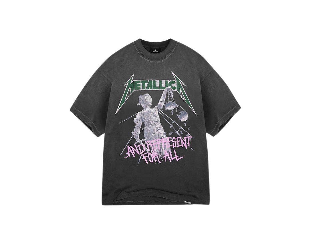 Represent Represent x Metallica Justice T-Shirt Stained Black