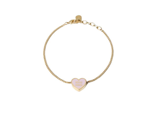 Miu Miu Miu Miu Metal Bracelet Pink Gold - view 1
