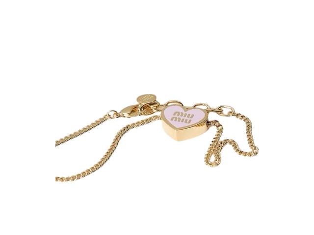 Miu Miu Miu Miu Metal Bracelet Pink Gold - view 2
