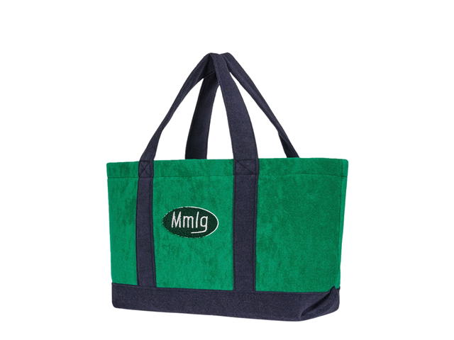 Mmlg Mmlg Terry Tote Bag Green Navy - view 2