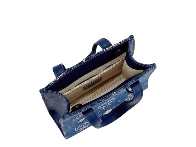 MCM MCM   X-Mini Aren Denim Tote Denim Blue - view 2