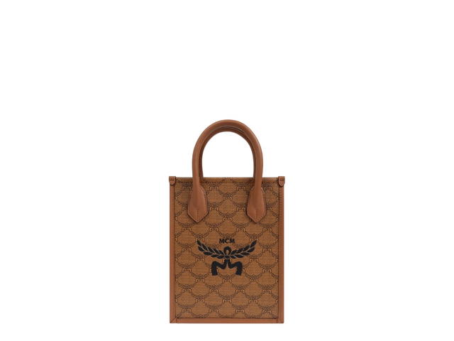 MCM MCM Monogram Printed Shoulder Bag Cognac - view 1