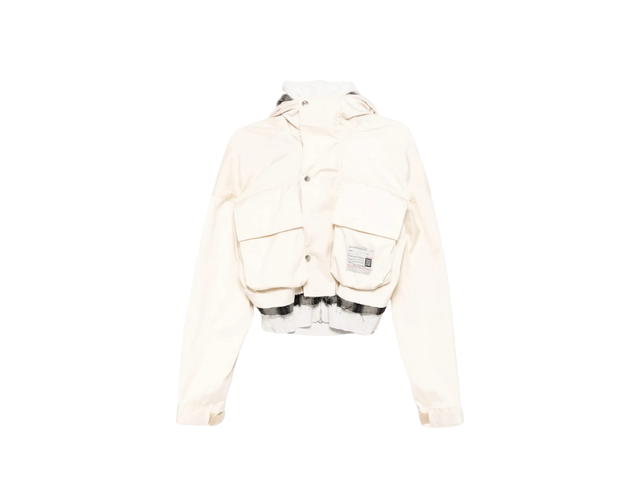 Maison Mihara Yasuhiro Maison Mihara Yasuhiro patchwork design jacket Ivory White - view 1