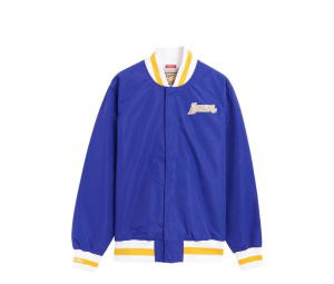 Buy Mitchell & Ness 75th Anniversary Los Angeles Lakers Jacket Purple at Sasom – Authentic and Ready to Ship