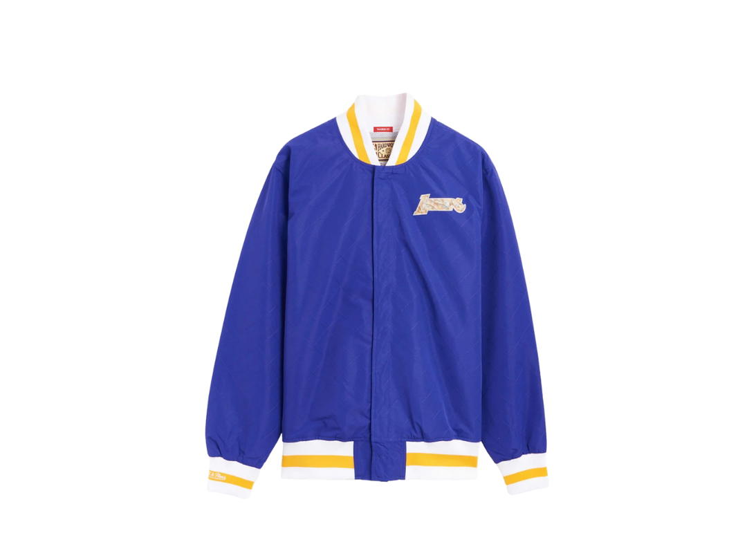Mitchell & Ness Mitchell & Ness 75th Anniversary Los Angeles Lakers Jacket Purple