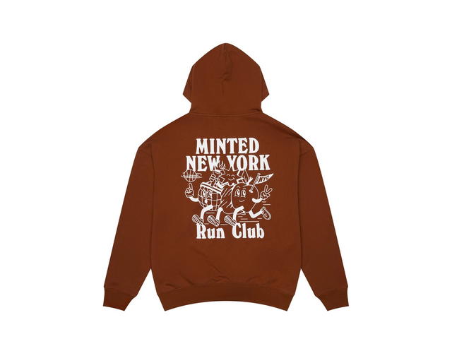 Minted New York Minted New York The Run Club Hoodie Brown - view 2