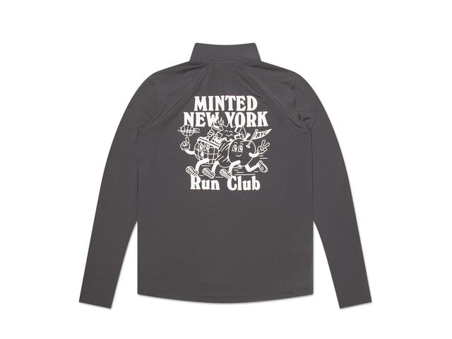 Minted New York Minted New York Performance 1/4 Zip Grey - view 2