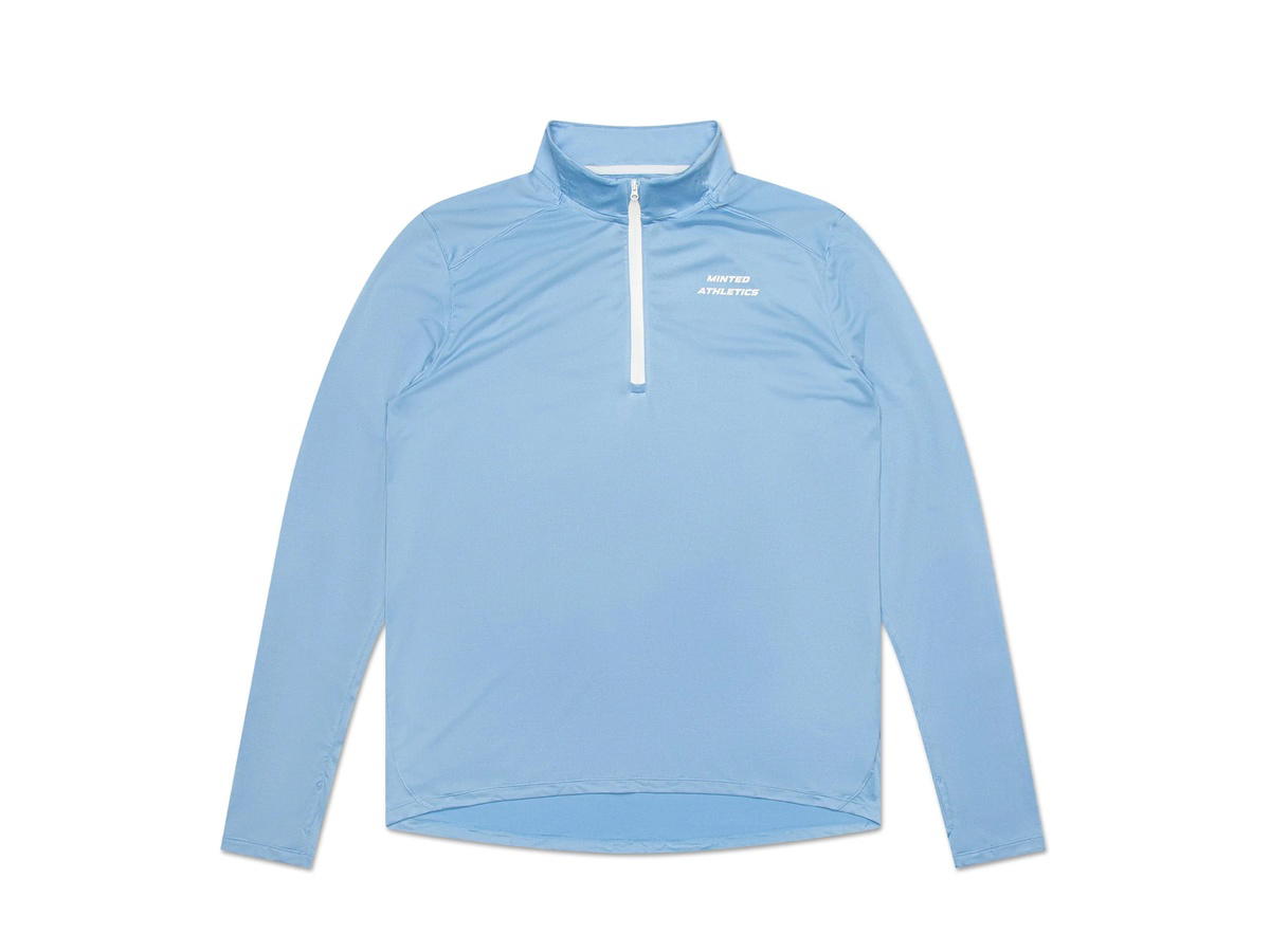 Minted New York Minted New York Performance 1/4 Zip Sky Blue