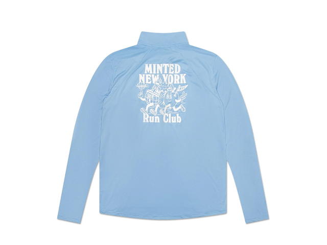 Minted New York Minted New York Performance 1/4 Zip Sky Blue - view 2