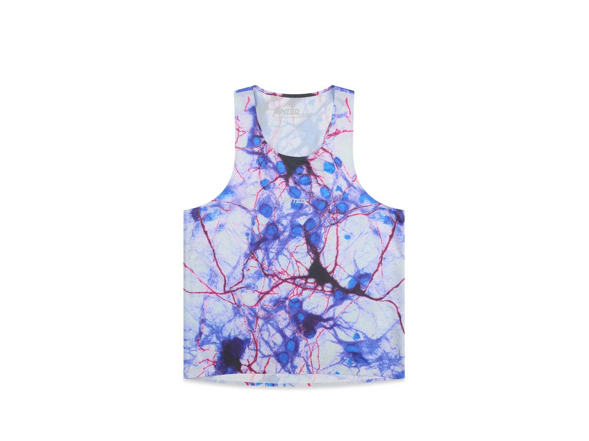 Minted New York Minted New York CirrusMesh Singlet Synapse Blue