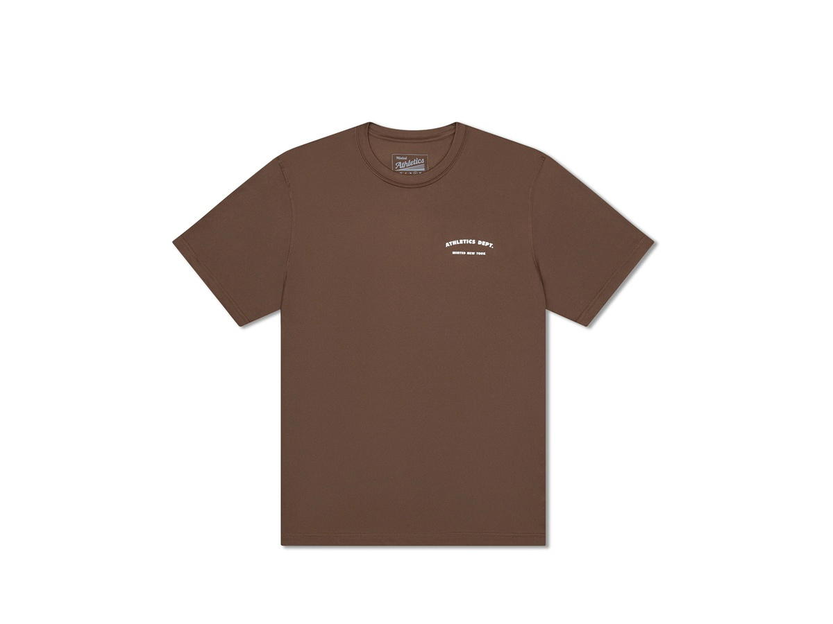 Minted New York Minted New York Athletics Dept Performance Tee Brown
