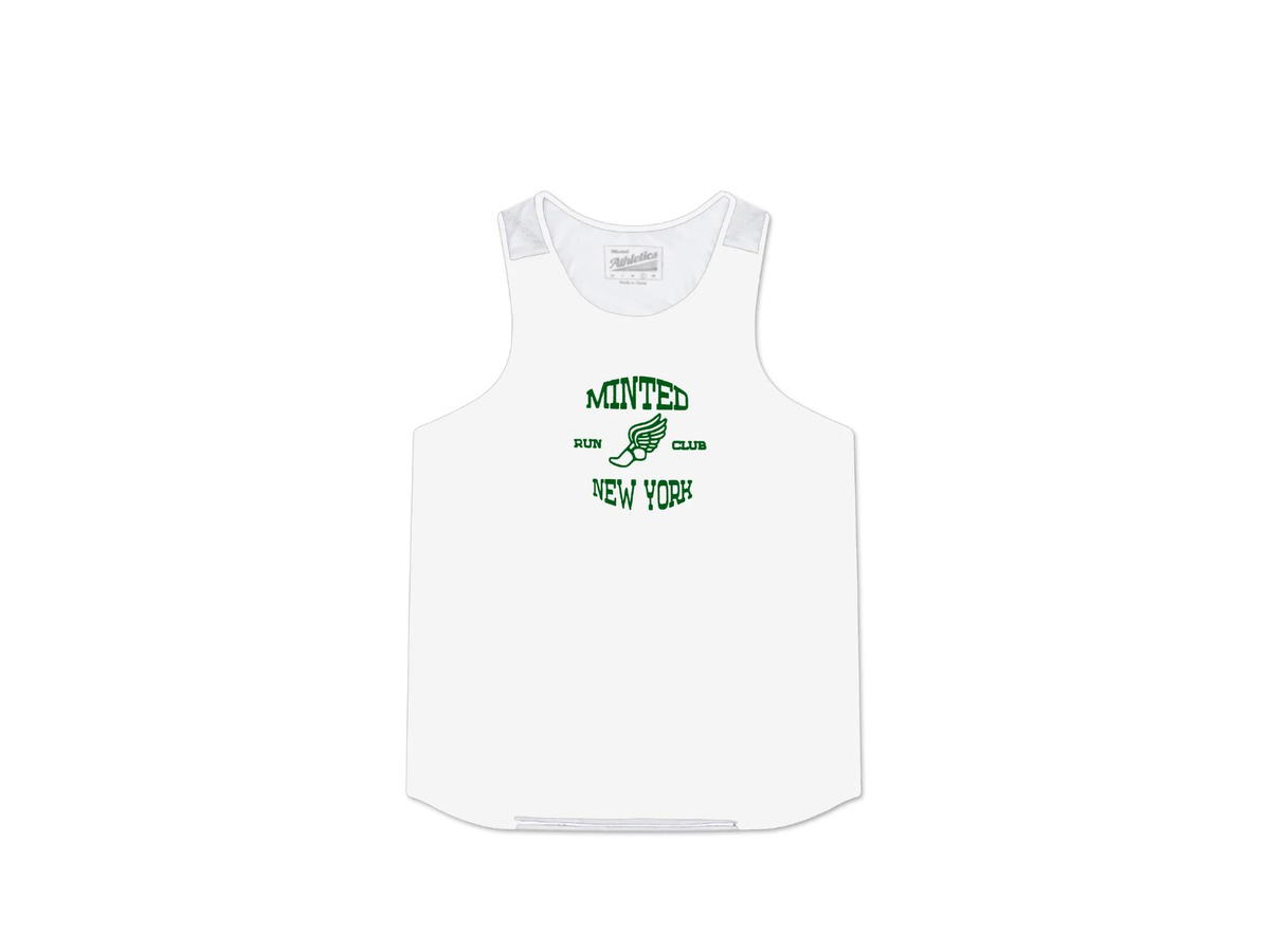 Minted New York Minted New York Performance Tank Top White Green