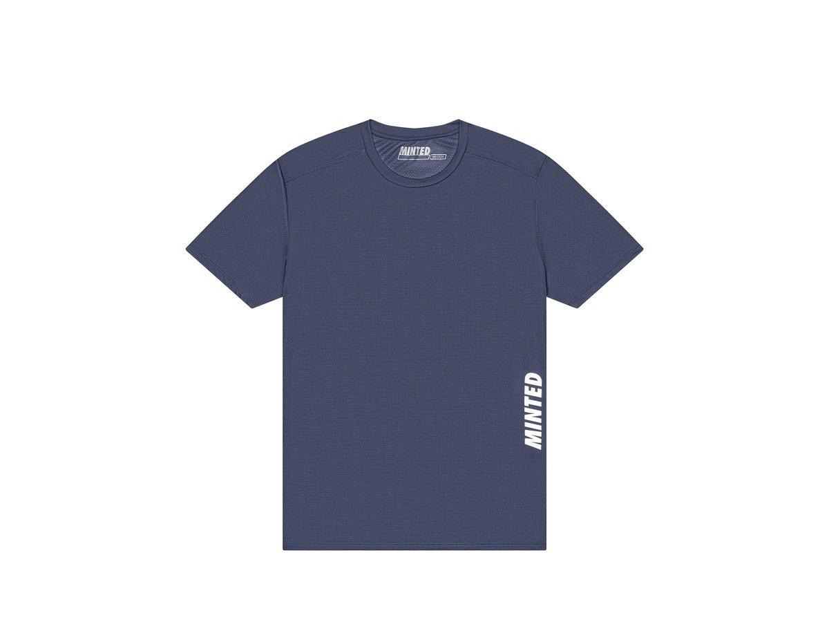 Minted New York Minted New York CirrusMesh Performance Tee Indigo