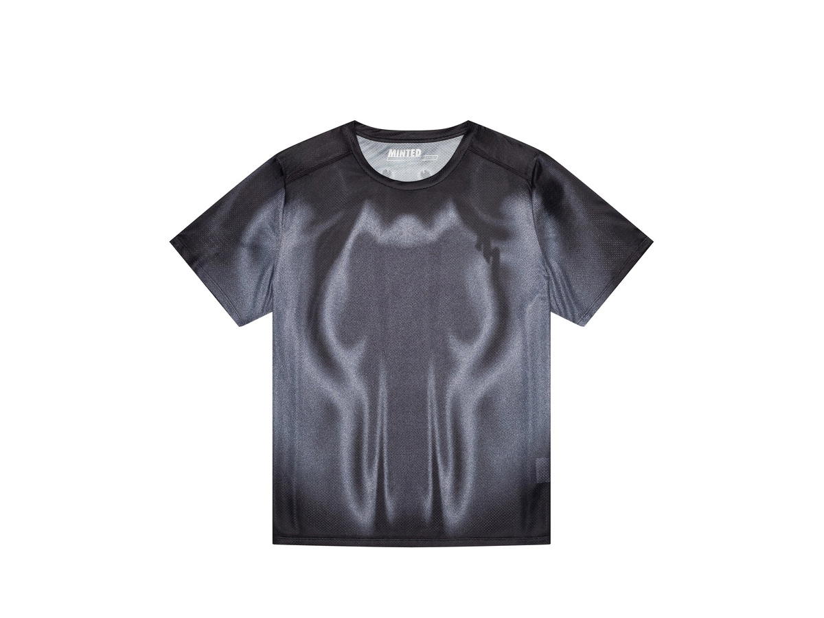 Minted New York Minted New York CirrusMesh Performance Tee Mach Grayscale