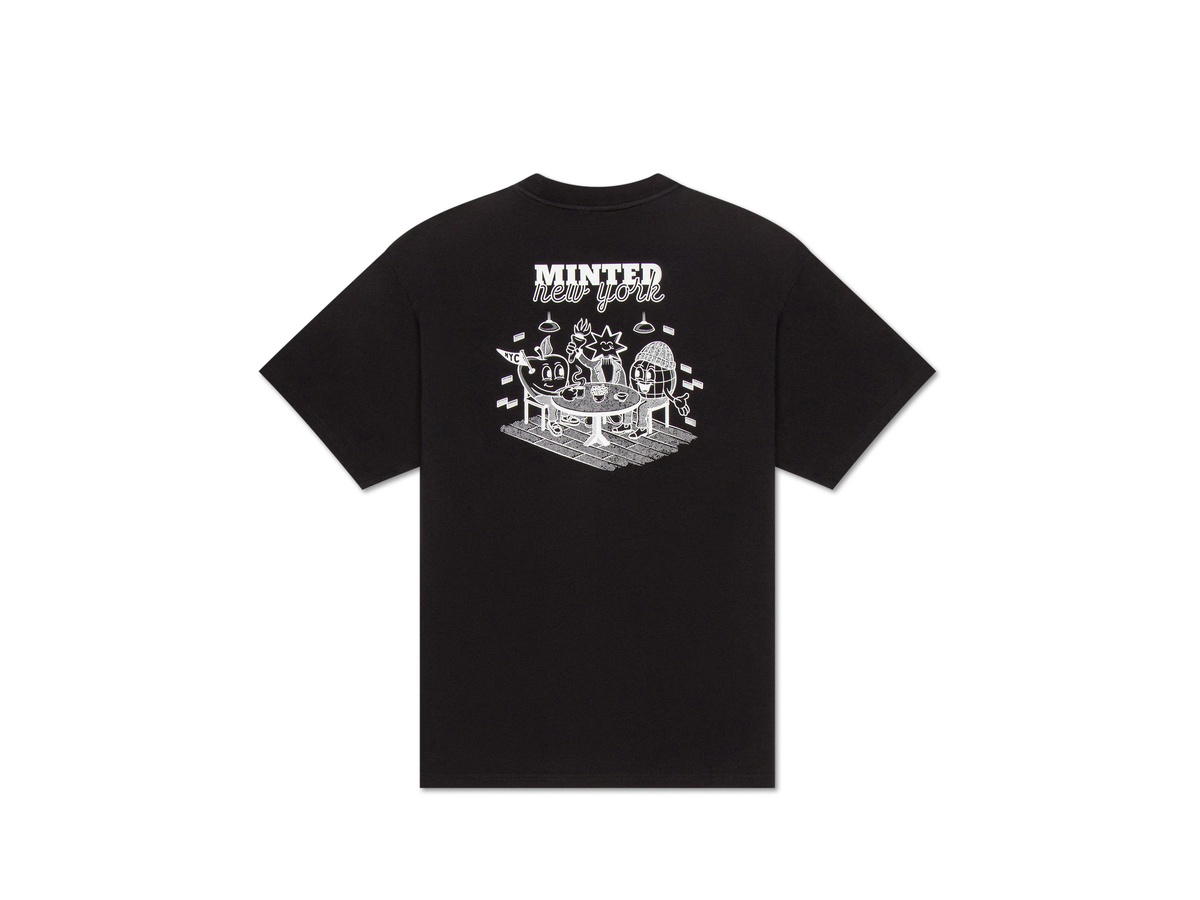 Minted New York Minted New York Cafe Scene Tee Black