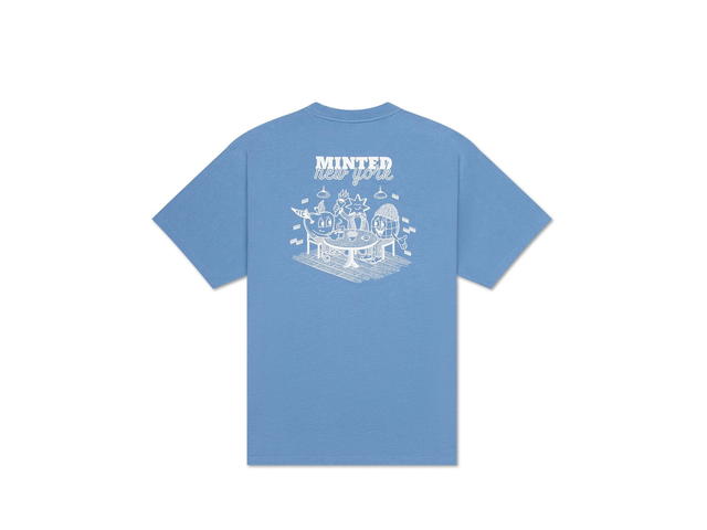 Minted New York Minted New York Cafe Scene Tee Blue - view 1