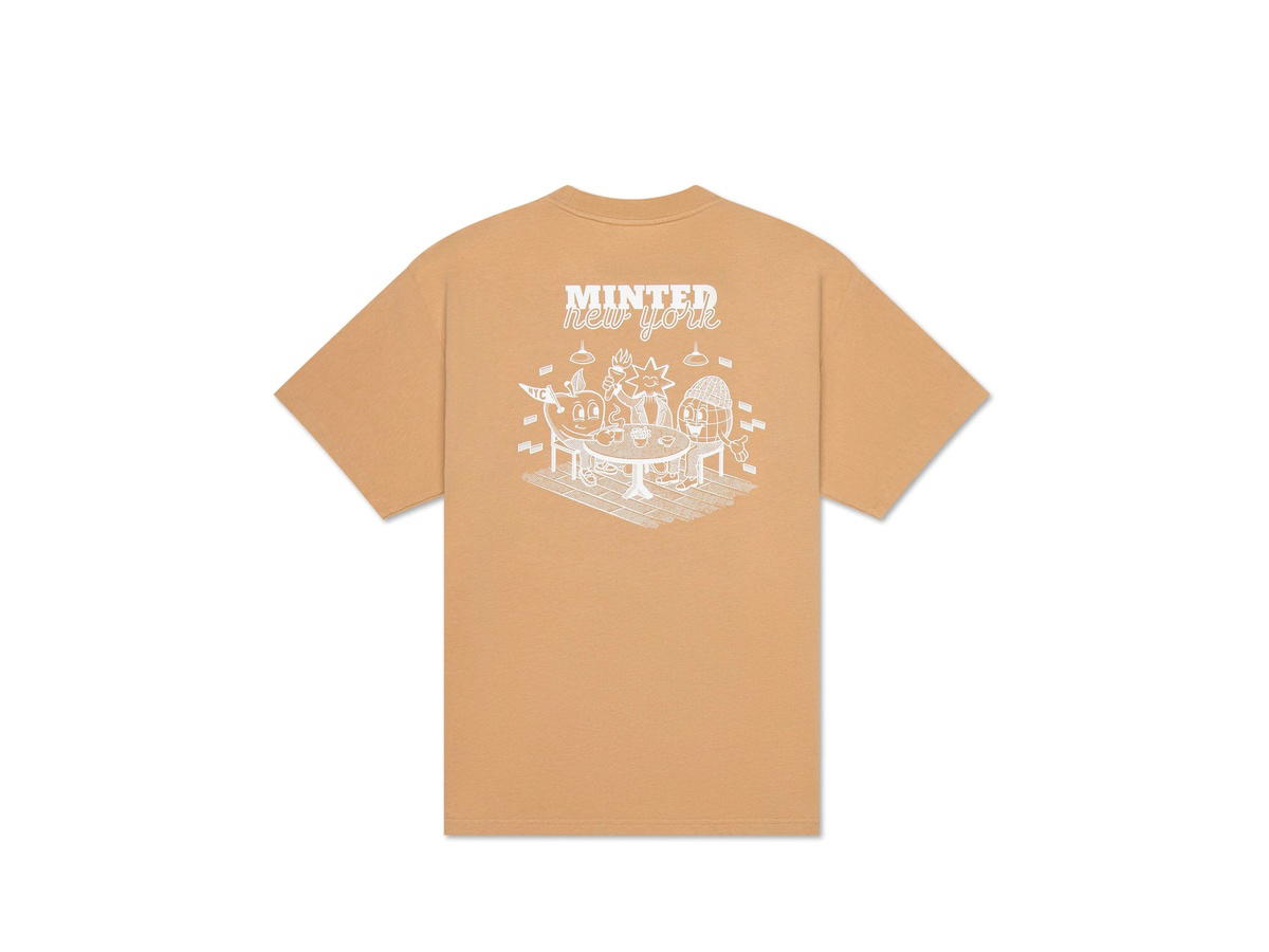 Minted New York Minted New York Cafe Scene Tee Tan