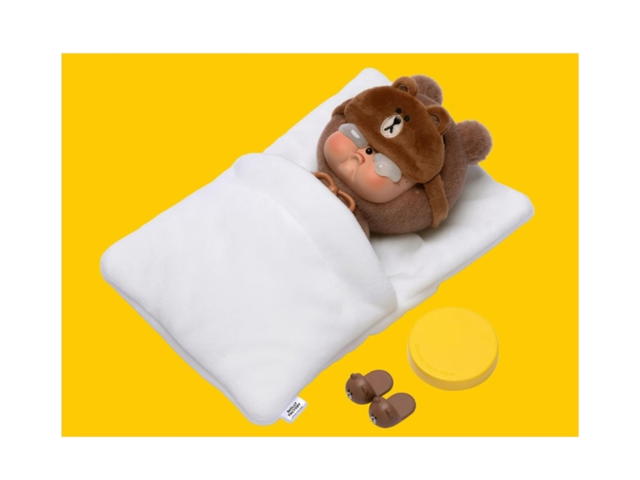 Molly Factory Molly Factory Crybuddy & Line Friends Pajama Party Brown Toy - view 4