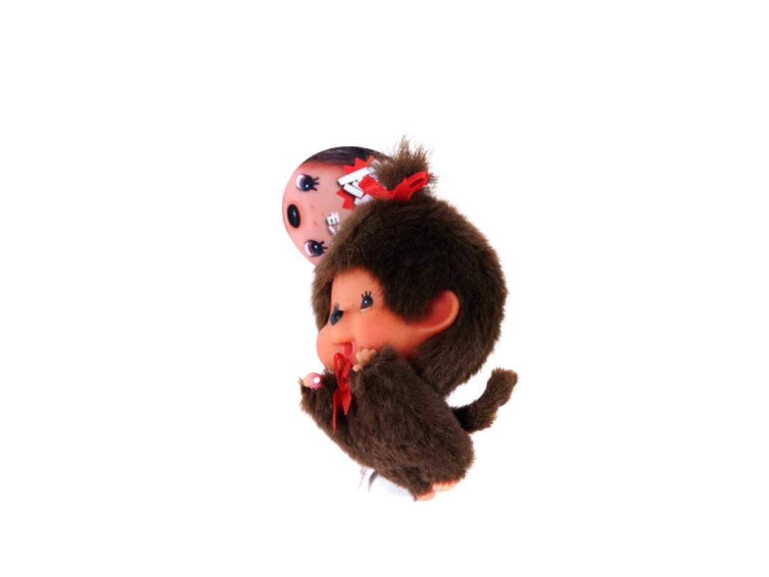 Monchhichi Monchhichi Big Head Cute Fun Plush Doll Girl
