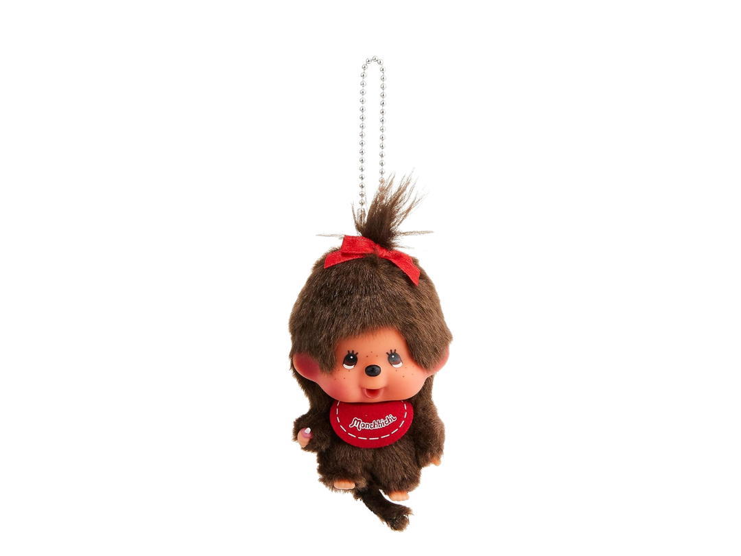 Monchhichi Monchhichi Big Head SS Keychain Girl