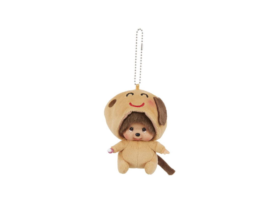 Monchhichi Monchhichi Irutoya Dog Big Face Keychain Size SS