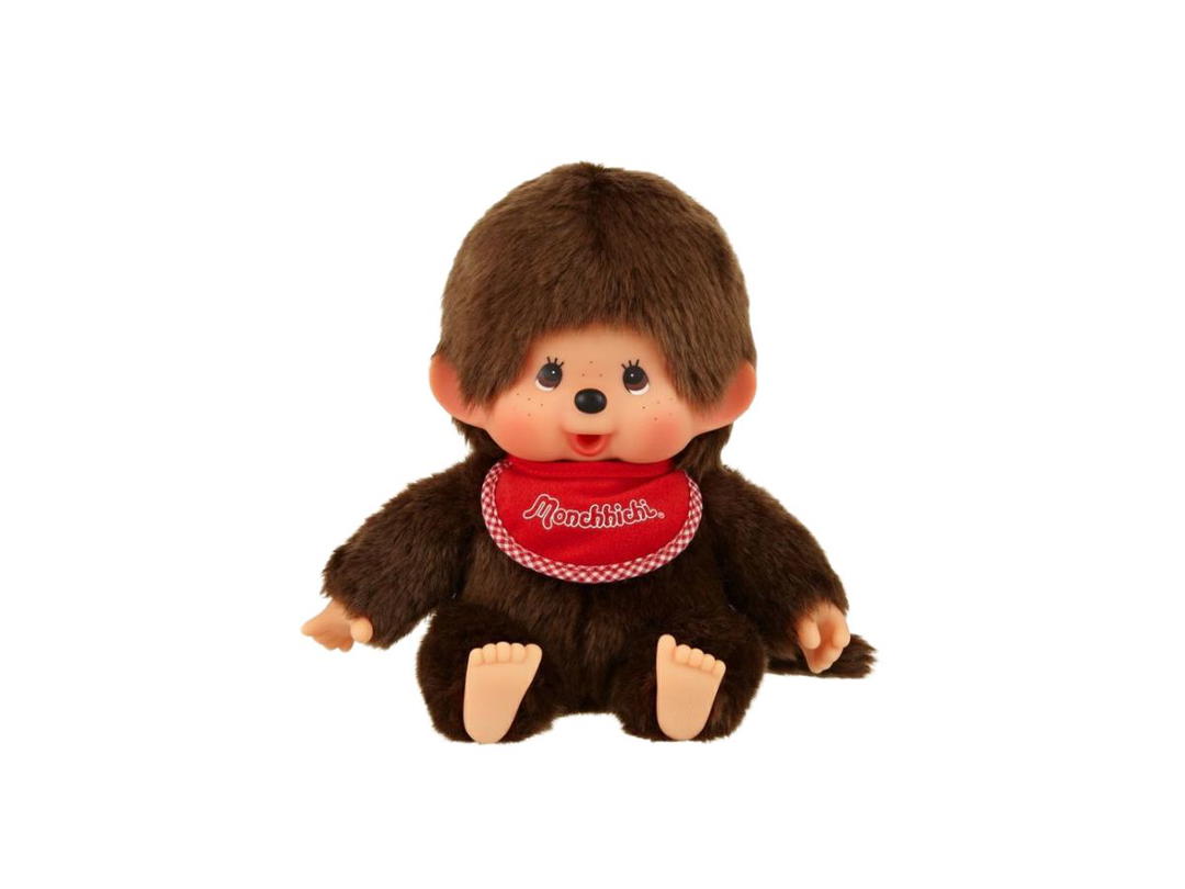 Monchhichi Monchhichi Premium Standard Brown Boy Sitting Size M