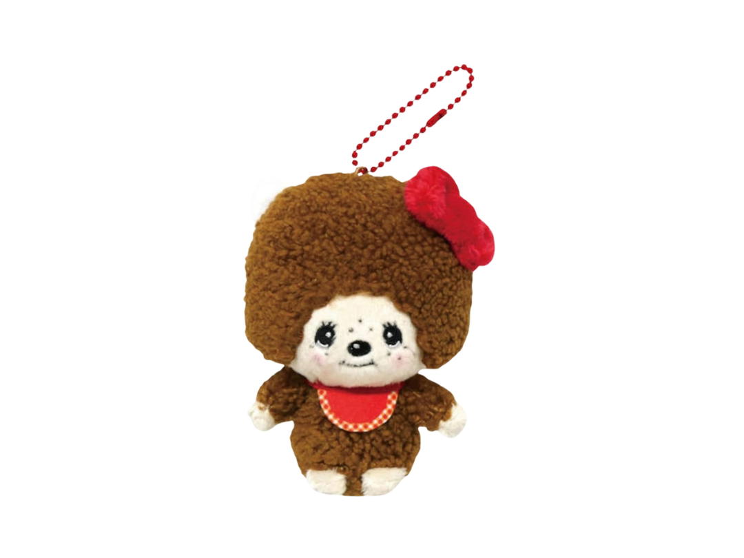 Monchhichi Monchhichi X Hello Kitty Ball Chain Mascot Plush Toy