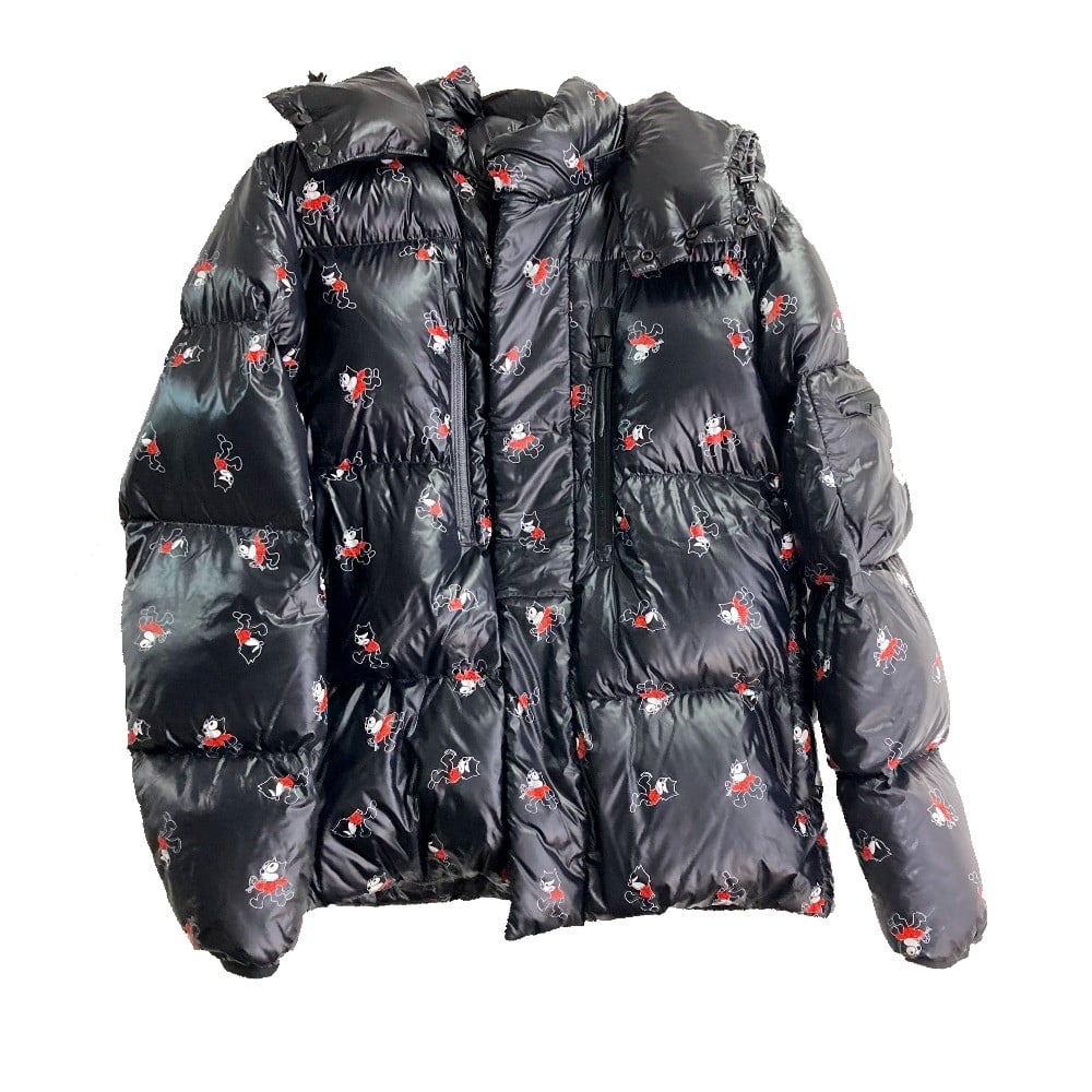 Moncler MONCLER 1B57010 Felix the cat Ruin Apparel Outerwear Down jacket down Black
