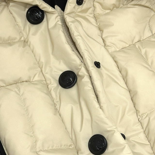 Moncler MONCLER 20981A00053_5399E Apparel Outerwear Down jacket Nylon Beige/Black - view 4