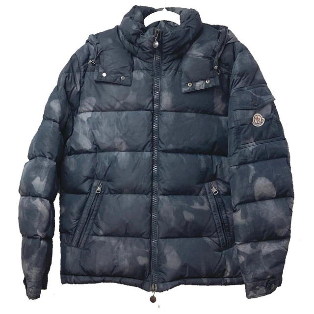 Moncler MONCLER Camouflage MAYA (Maya) Hooded Puffer Jacket Gray - view 1