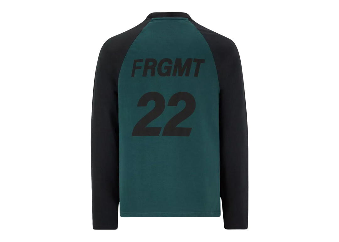 Moncler Moncler Hiroshi Fujiwara x Fragment Logo Long Sleeve T-Shirt Dark Green