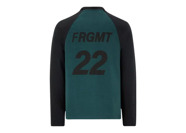 Moncler Moncler Hiroshi Fujiwara x Fragment Logo Long Sleeve T-Shirt Dark Green - view 1