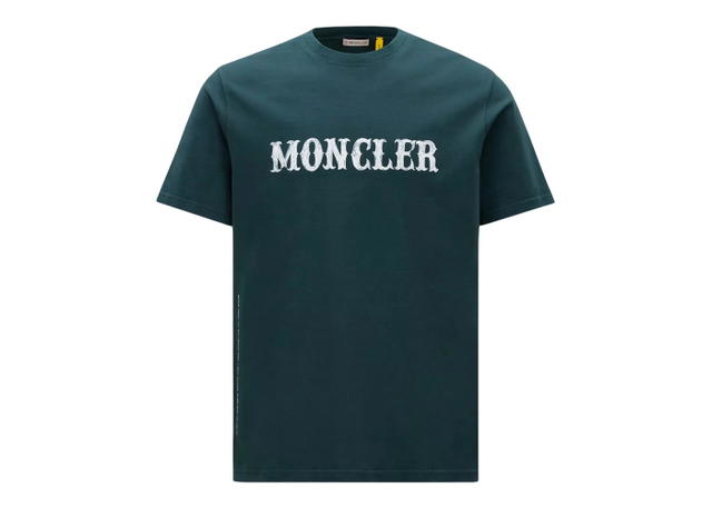 Moncler Moncler Hiroshi Fujiwara x Fragment Logo T-Shirt Dark Green - view 1