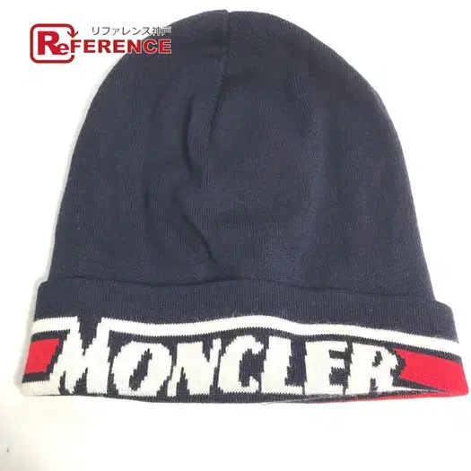 Buy MONCLER logo beanie hat knit hat knit cap Knit hat wool Navy/Red at Sasom – Authentic and Ready to Ship