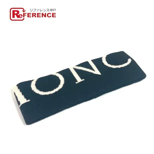 Buy MONCLER logo headband hair accessories hair band wool / polyester Black/White at Sasom – Authentic and Ready to Ship