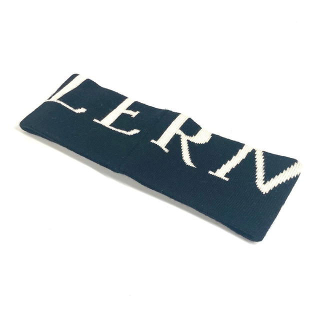 Moncler MONCLER logo headband hair accessories hair band wool / polyester Black/White - view 3