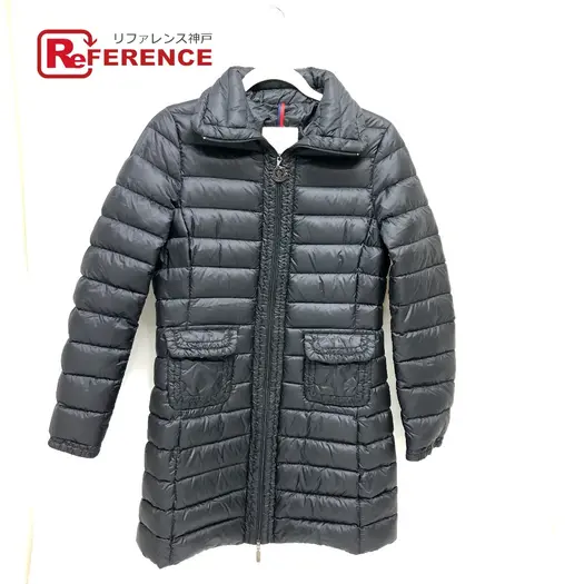 Buy MONCLER logo Long Down Jacket Apparel Down jacket Nylon Black at Sasom – Authentic and Ready to Ship