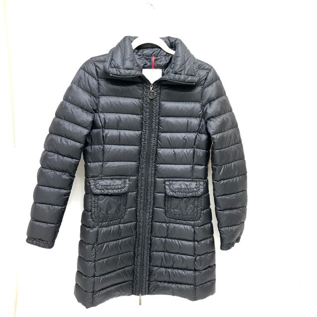 Moncler MONCLER logo Long Down Jacket Apparel Down jacket Nylon Black - view 2